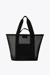 The Mesh Beach Tote in Black