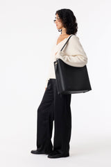 The Essential Tote in Wicked Black