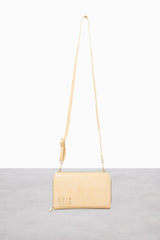 Travel Wallet Beige Front Strap