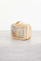 On The Go Essentials Case Beige Front and Side