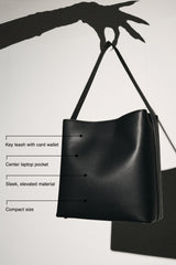 The Essential Tote in Wicked Black