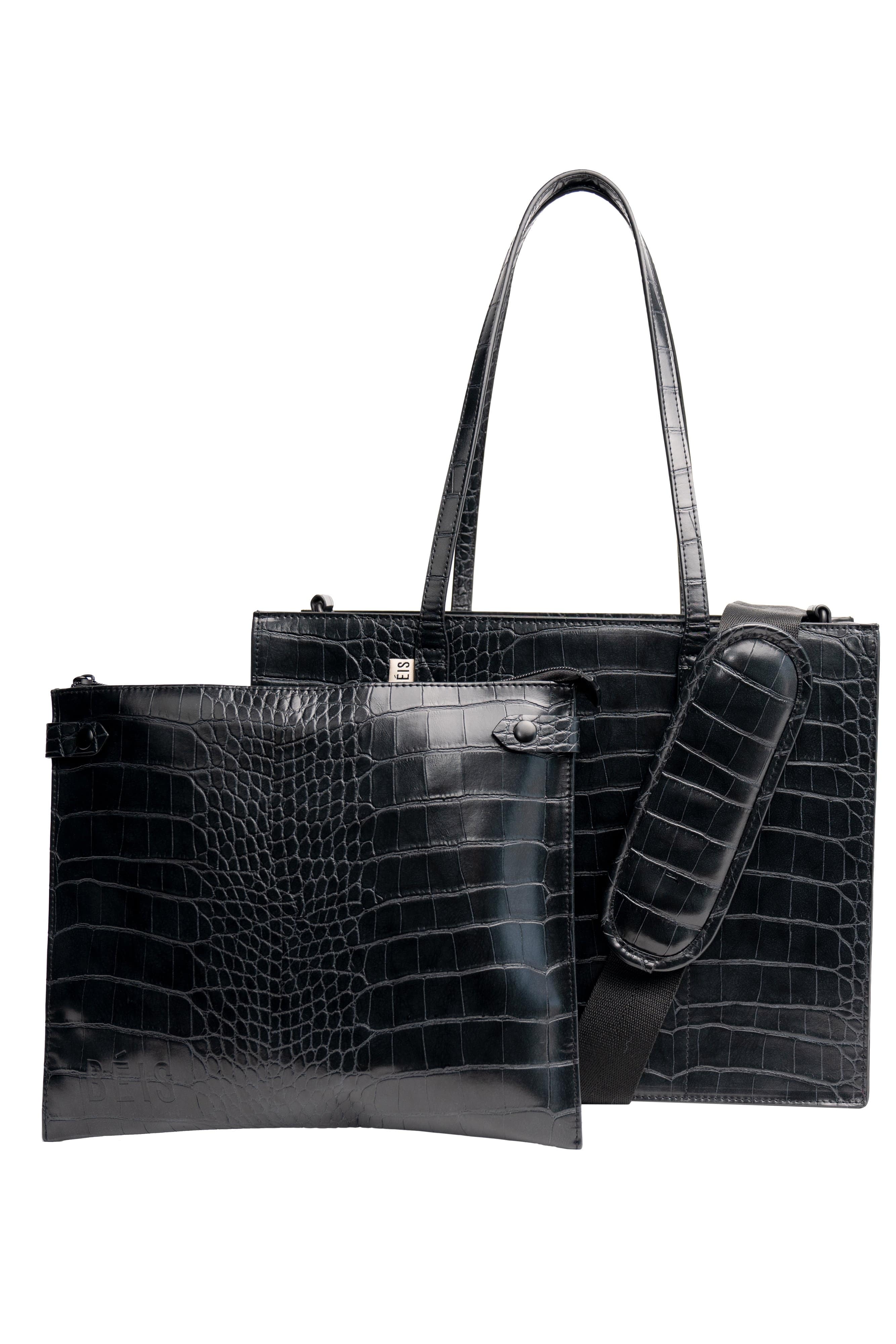 Resale The Work Tote in Black Croc