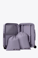 The Carry-On Roller in Glossy Lavender