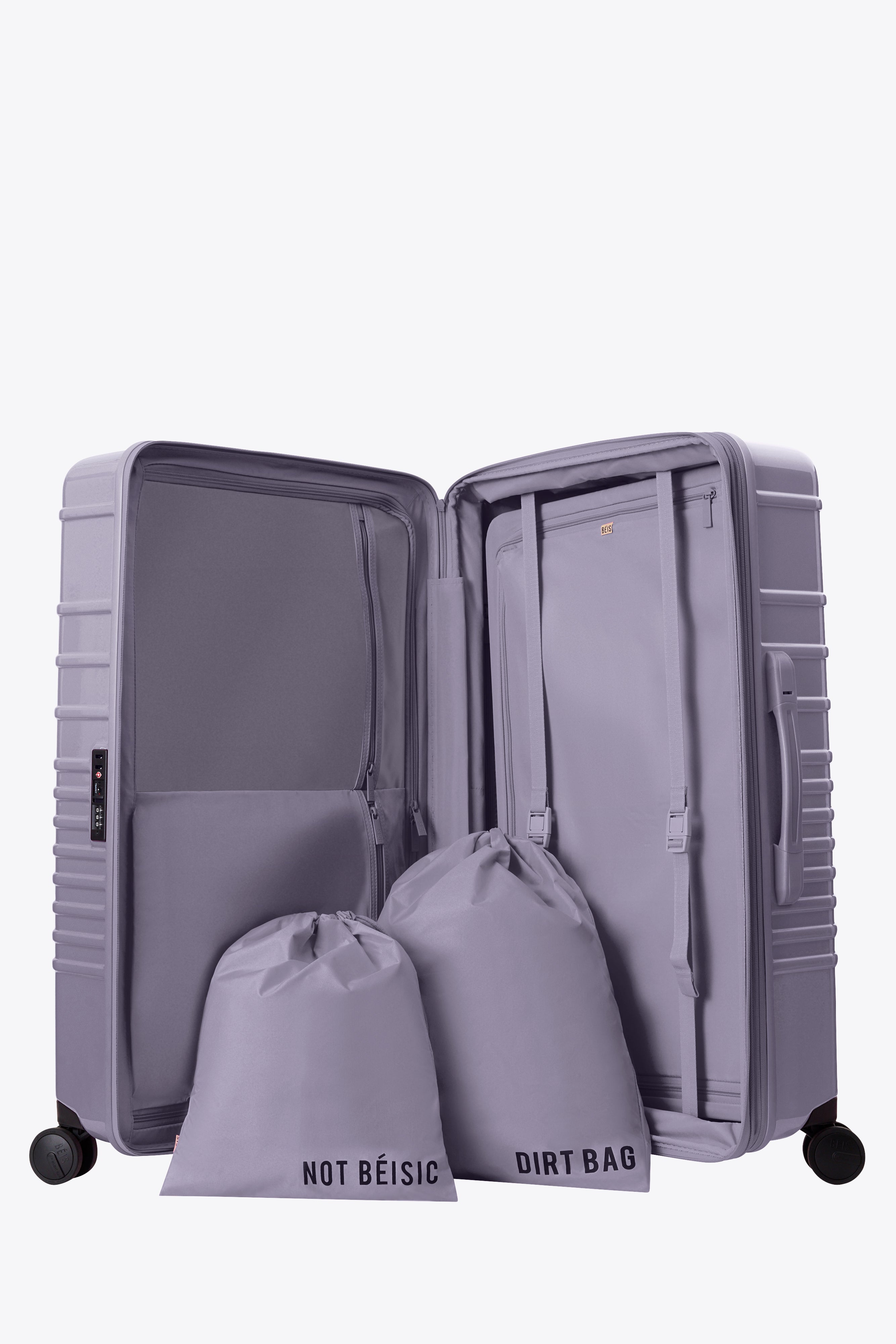 The Large Check-In Roller in Glossy Lavender