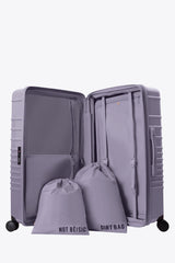 The Large Check-In Roller in Glossy Lavender