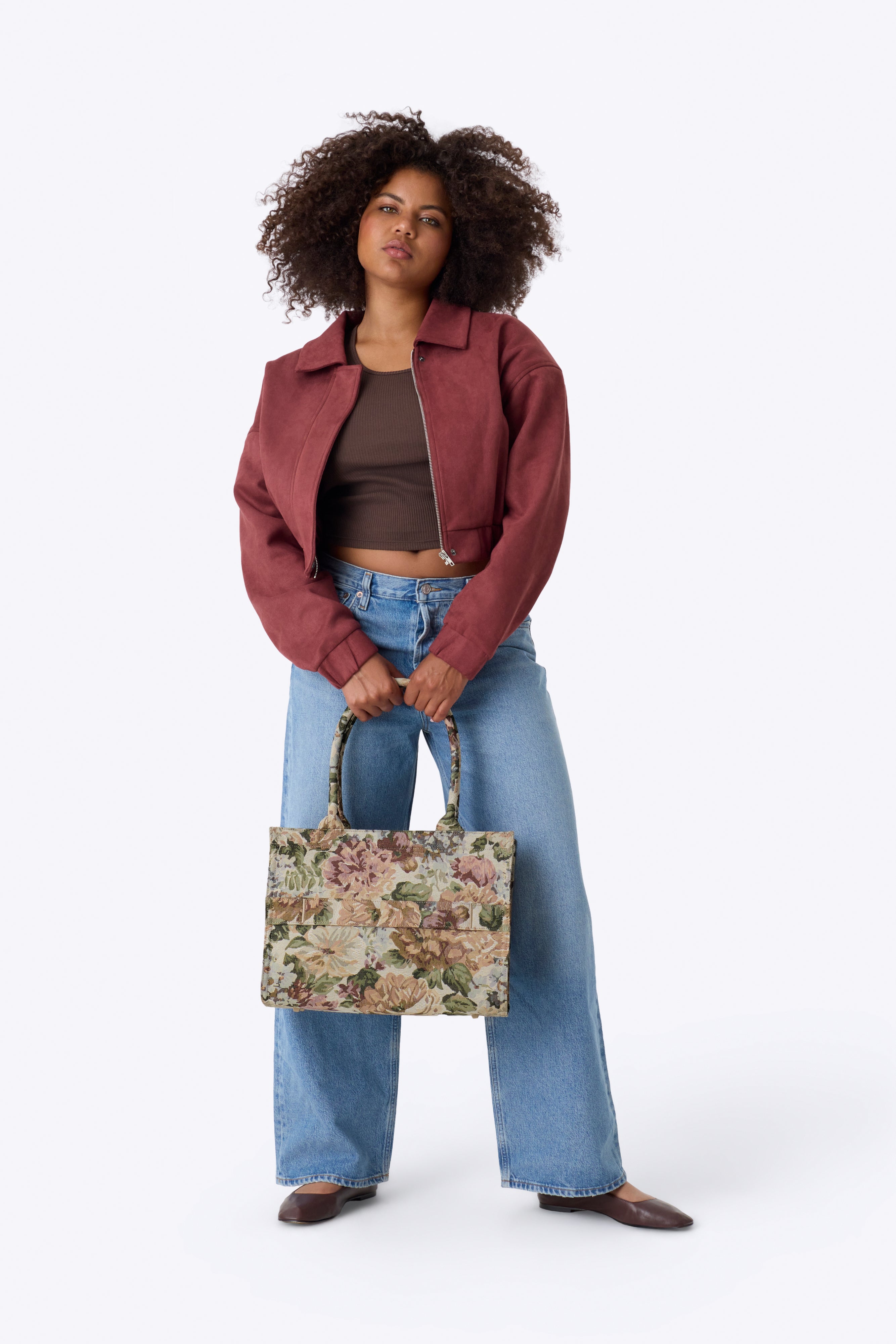 The Book Tote in Vintage Floral