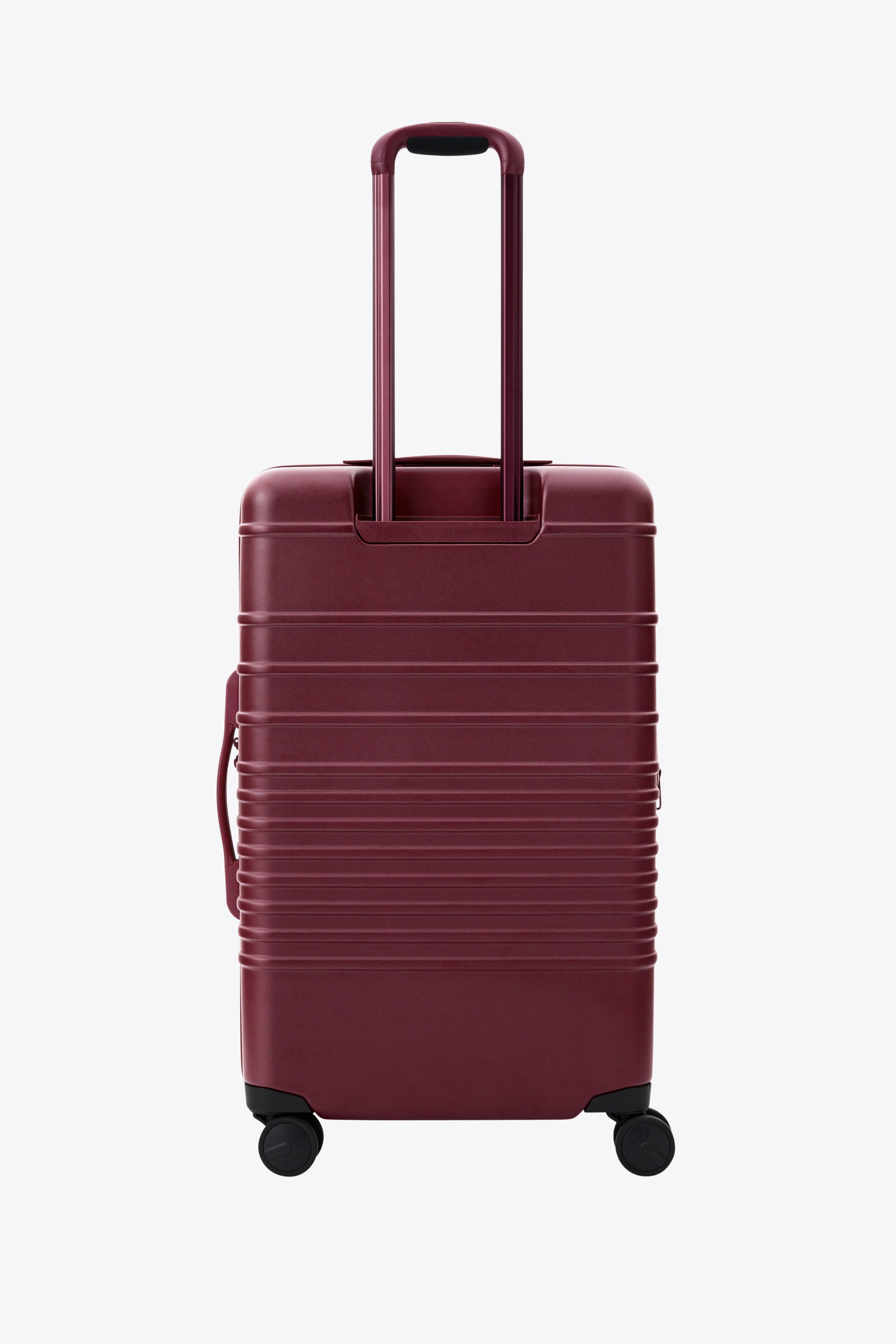 The Medium Check-In Roller in Burgundy