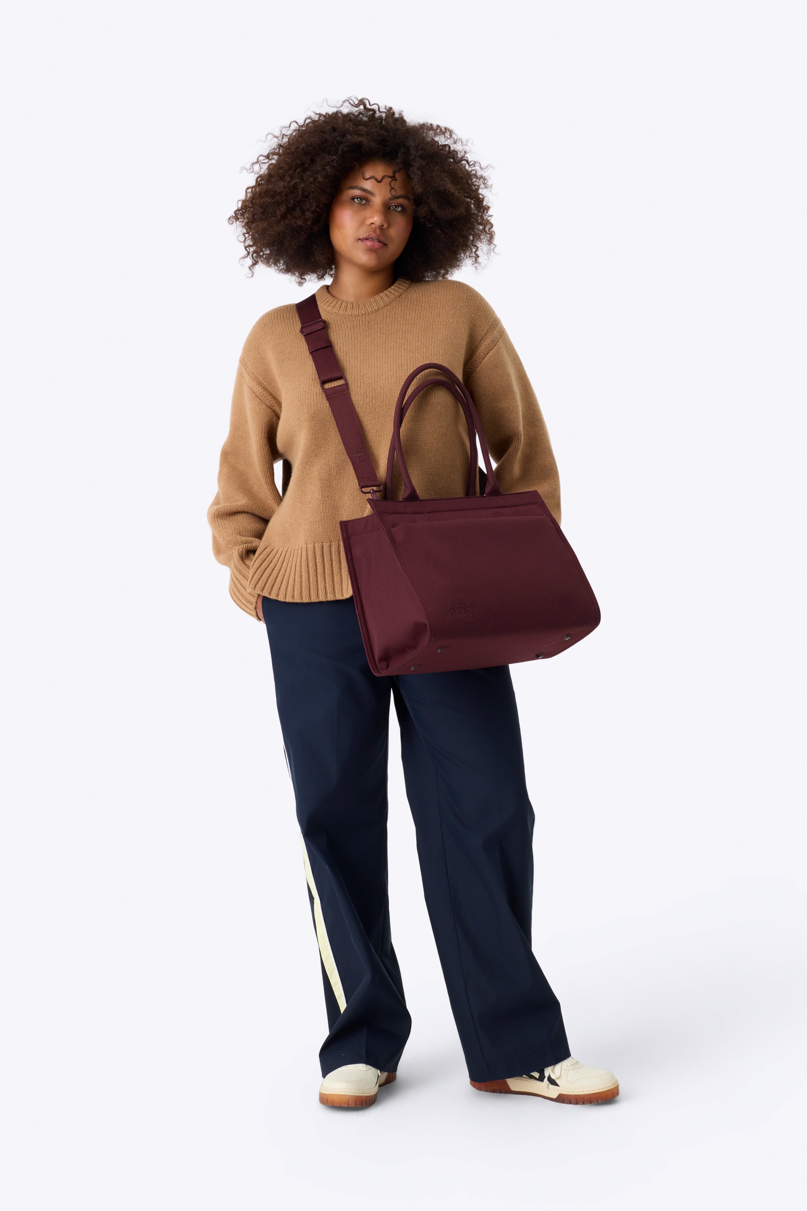 The Book Tote in Burgundy