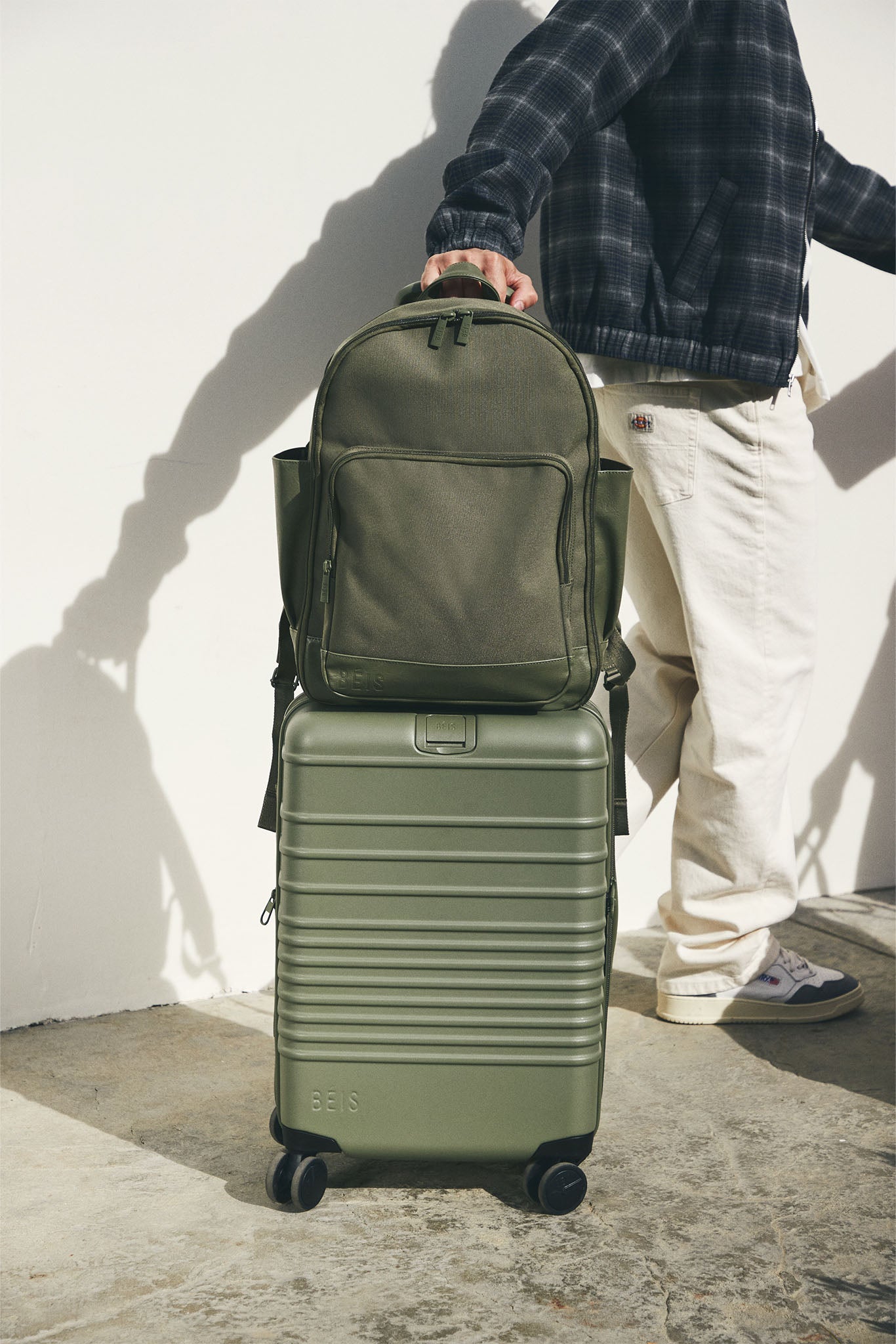 The Travel Backpack in Olive