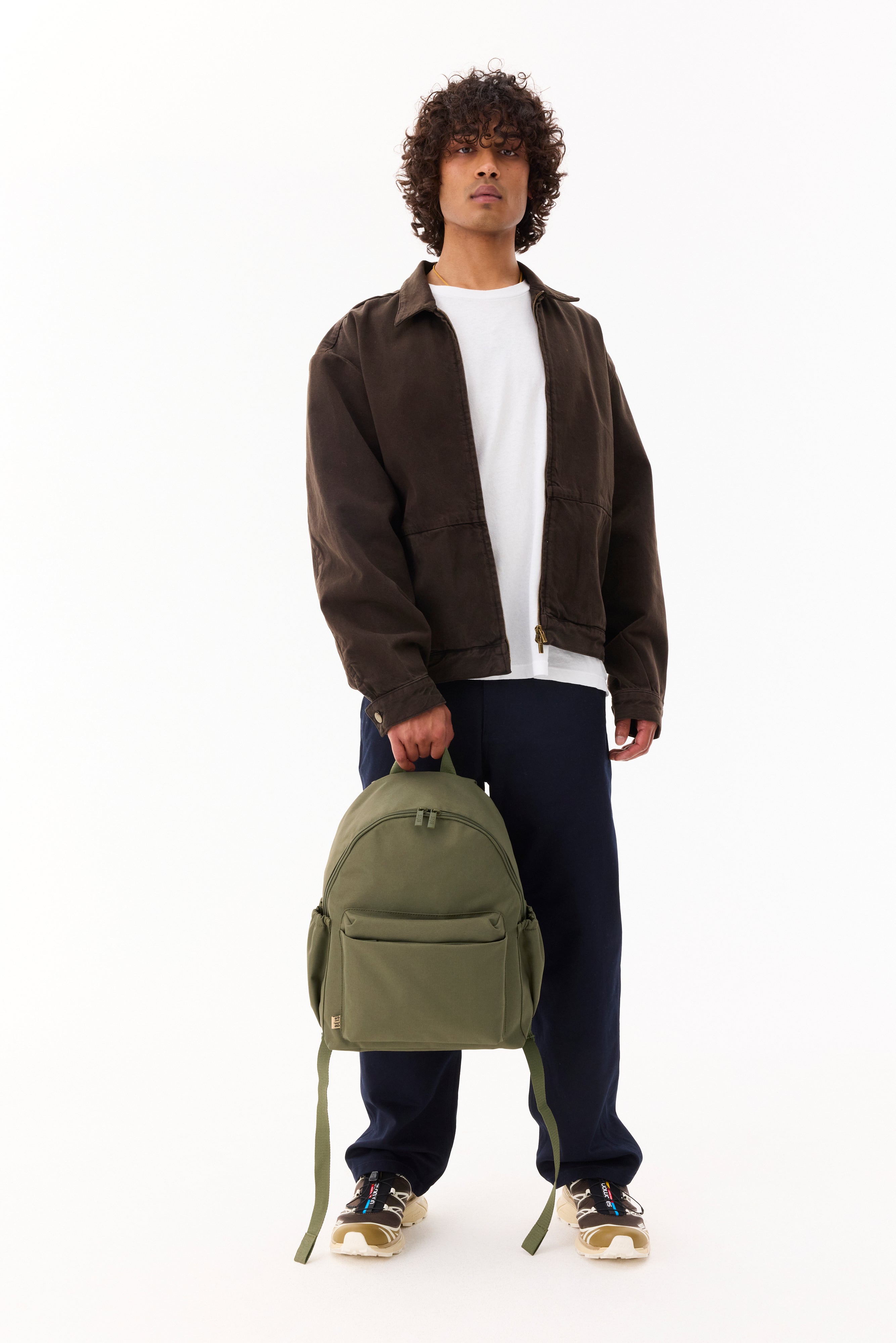 The BÉISics Backpack in Olive