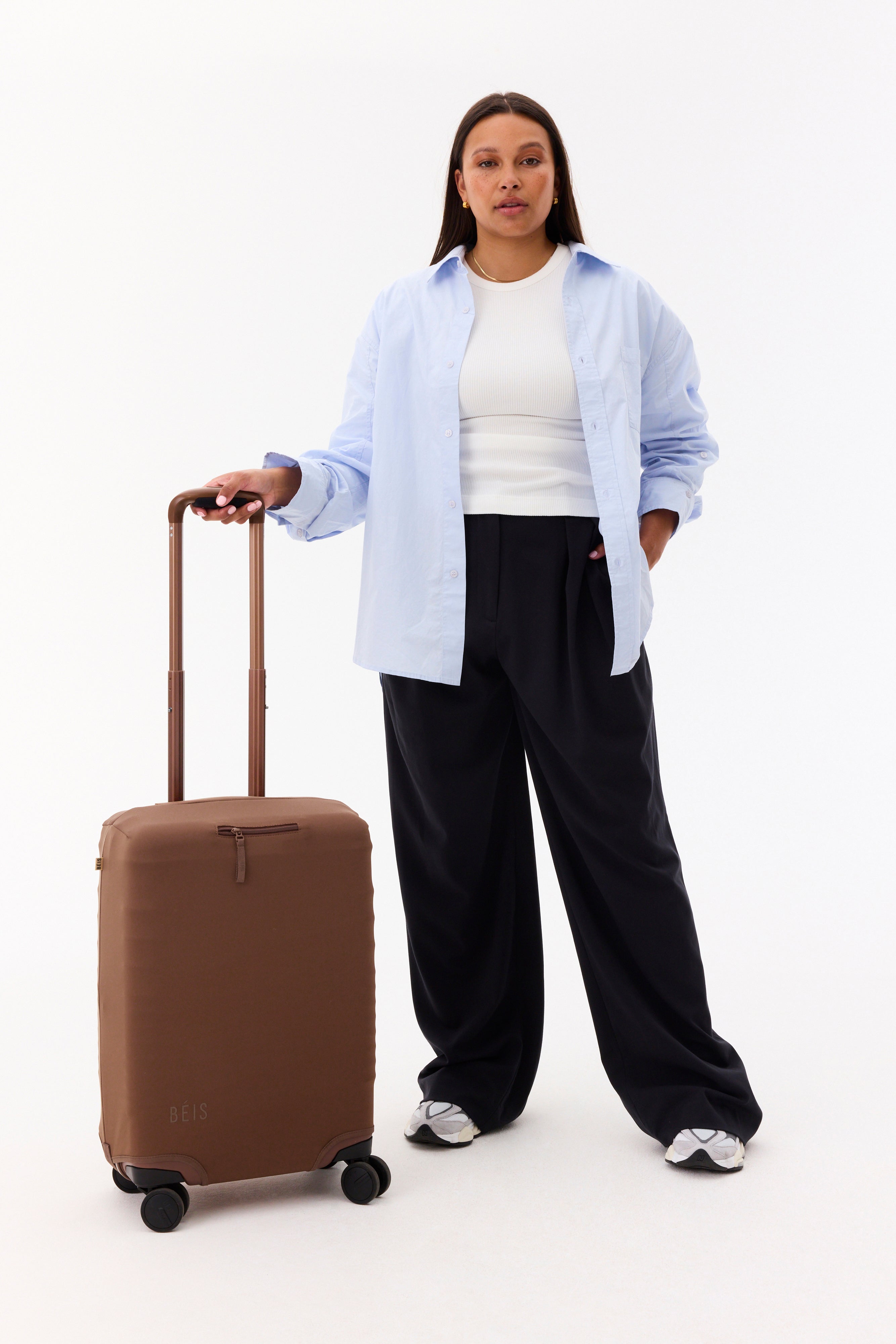 Resale The Carry-On Luggage Cover in Maple
