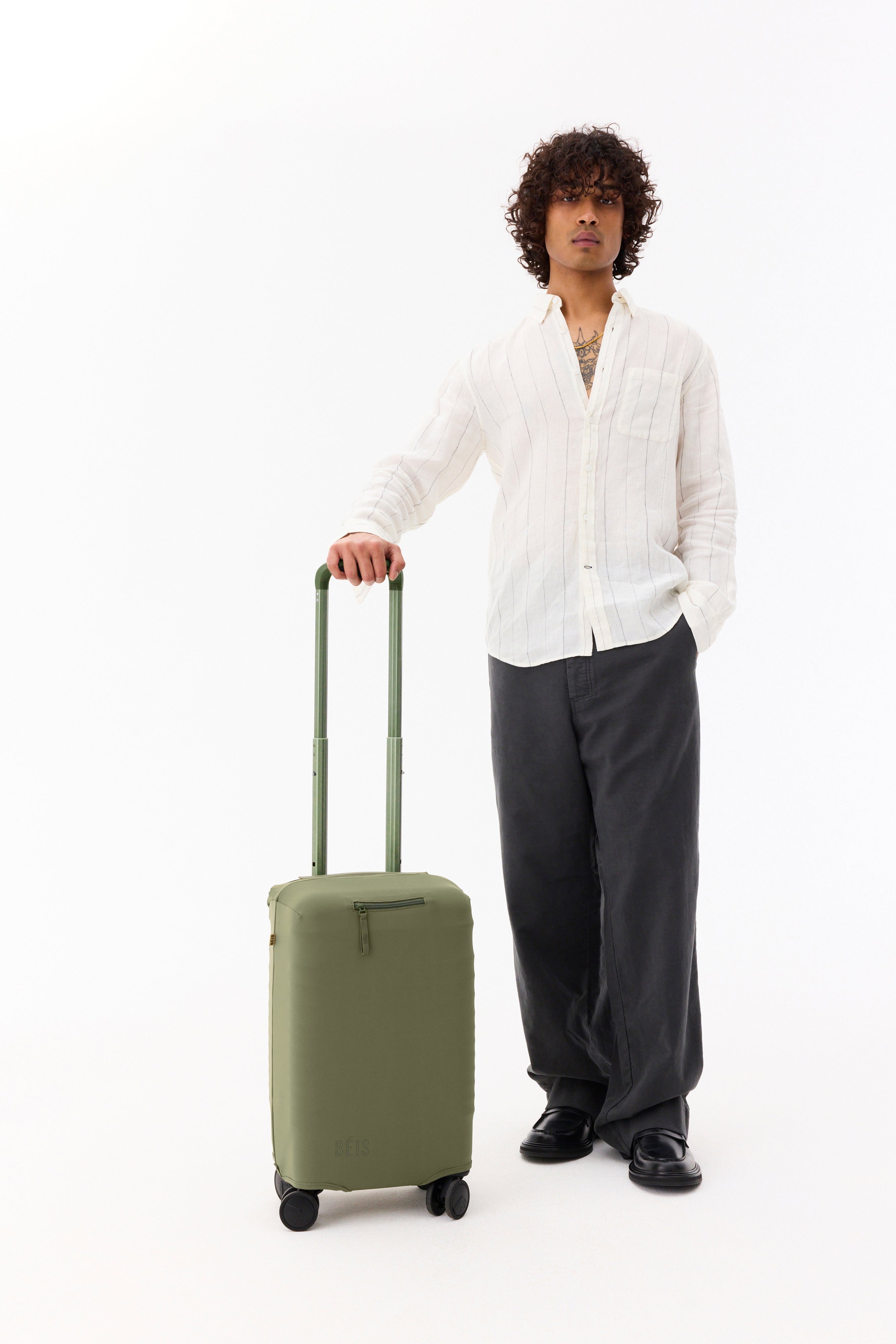 Resale The Small Carry-On Luggage Cover in Olive