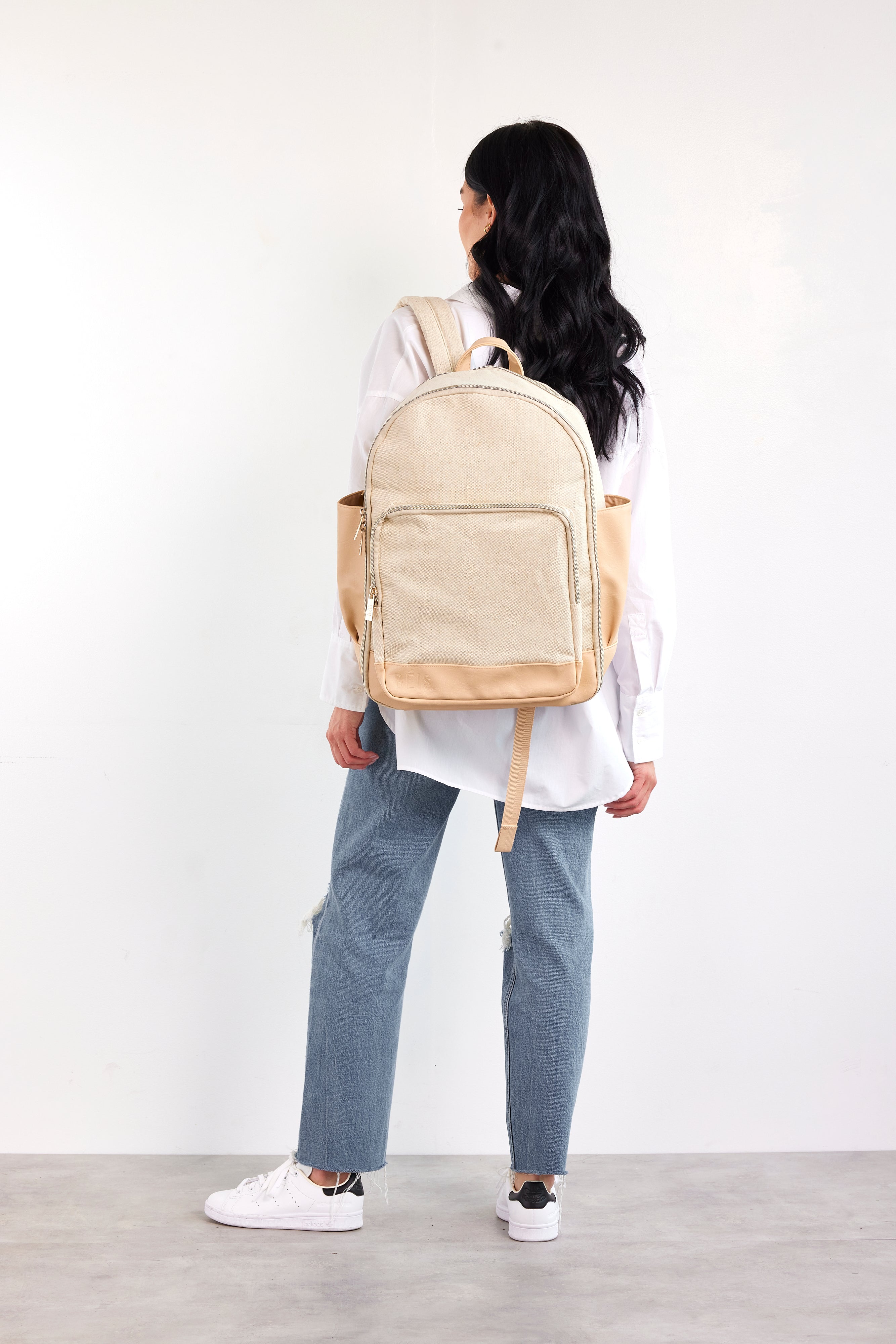 Resale The Travel Backpack in Beige