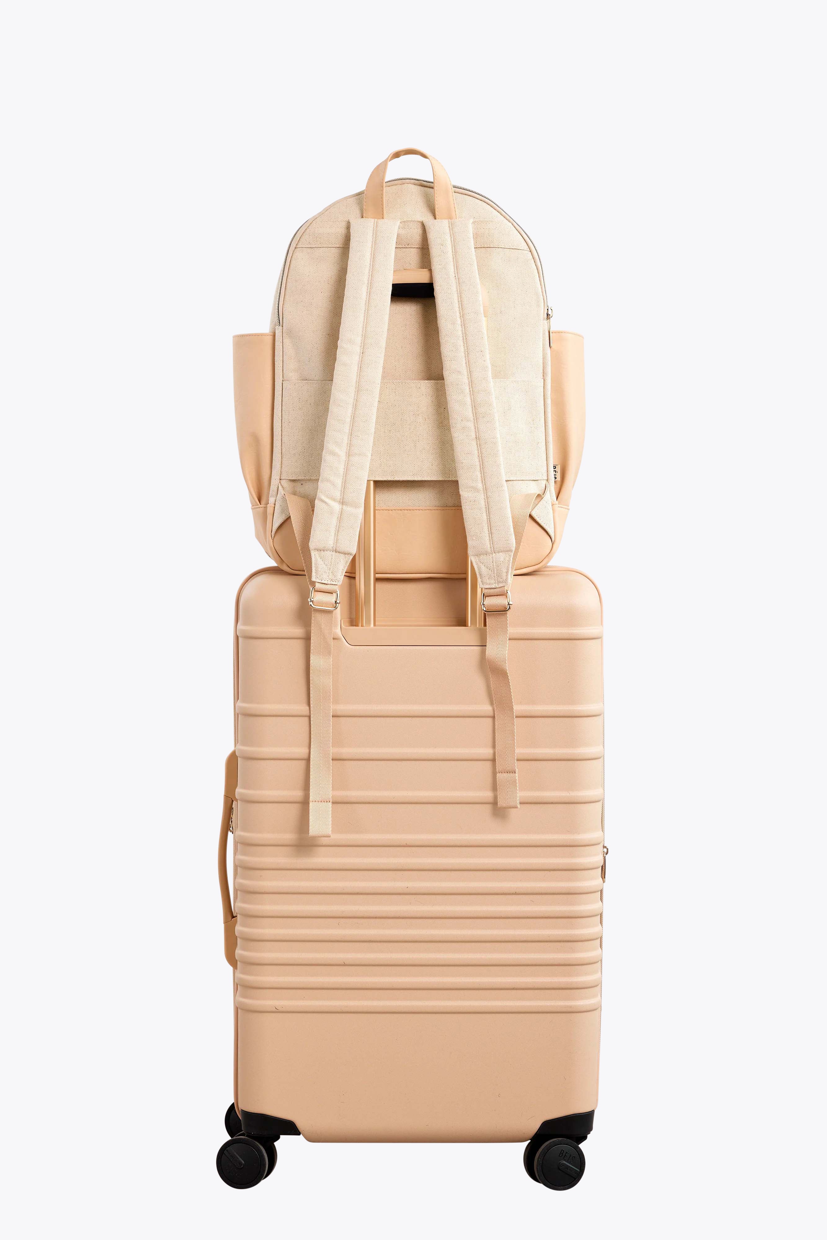 The Travel Backpack in Beige