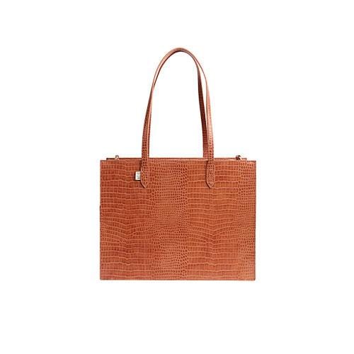 Resale The Work Tote in Cognac Croc