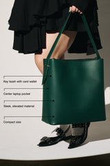 The Essential Tote in Wicked Green