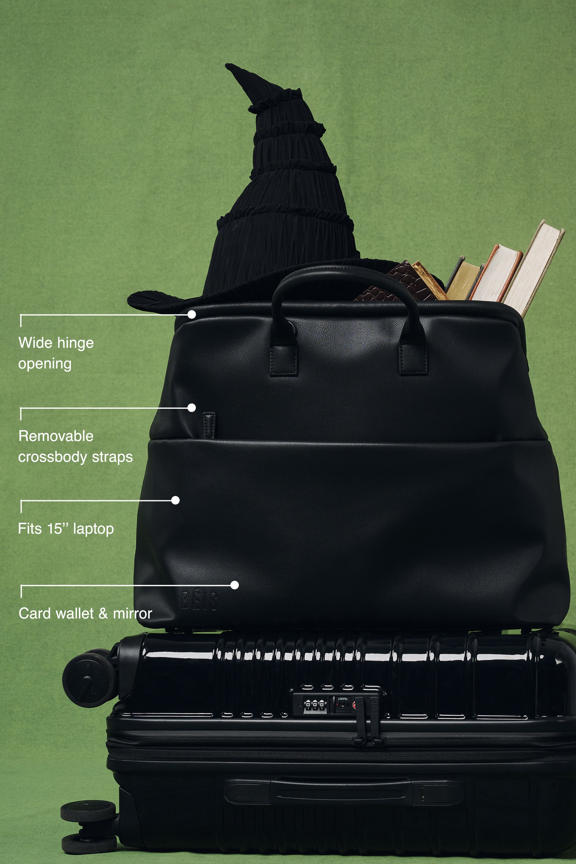 The Essential Weekender in Wicked Black