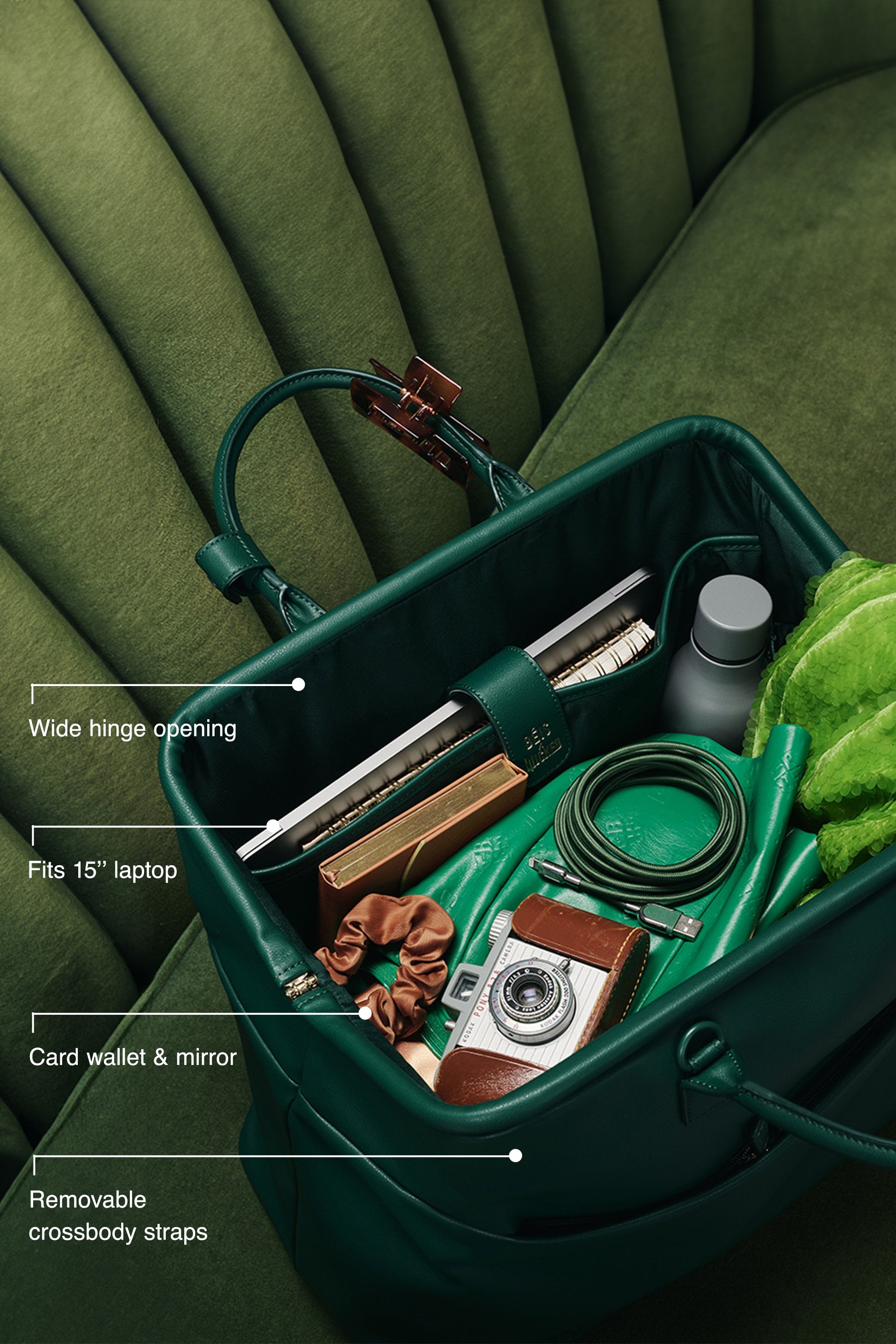 The Essential Weekender in Wicked Green